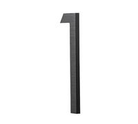 1 Pcs 5in/127mm Metal Address Signs Floating Door Plates Wall Mounted 8mm Thick Solid Aluminium House Numbers 0-9(1)