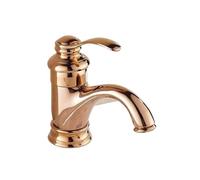 1 Pcs 6 Inch Antique Brass Basin Faucet Crane Sink Basin Mixer Faucet YT-5065(Rose Gold)