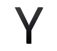 1 Pcs 8/10 inch Black Aluminum Letters Floating House Address Numbers For Outside Modern Metal Door Hous(Y,8inch)
