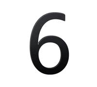 1 Pcs 8/10 inch Black Aluminum Letters Floating House Address Numbers For Outside Modern Metal Door Hous(6,8inch)
