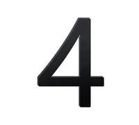 1 Pcs 8/10 inch Black Aluminum Letters Floating House Address Numbers For Outside Modern Metal Door Hous(4,8inch)