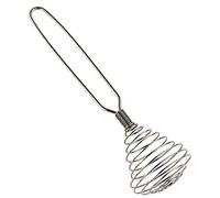 1 Pcs 8 Inch Stainless Steel Spring Whisk Mini French Spring Coil Whisks Egg Whisk Wire Whip Cream Beater Kitchen Utensils for Stirring, Baking and Cooking (Silver)
