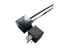 1 Pcs 80A light back 24V four-pin square automotive relay + socket JD1912 12V 80A 5-pin relay