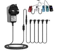 1 PCS 9V Guitar Pedal Power Supply DC,5 Way Daisy Chain Charger Cables, Barrel 5.5mm x 2.1mm Tip Negative for BOSS,Donner, Behringer,JOYO,Sonicake,TC Electronic,MXR Guitar Effects Sonicake