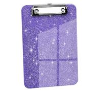 1 PCS A5 Size Clipboards,6x9 inches,Glitter Clipboard with Low Profile Clip,Sparkle Plastic Clipboard,Cute Hanging Clip Boards for Office Supplies