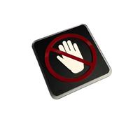 1 Pcs Acrylic Warning Sign Keep Quiet Warm Reminder Inside(3,10x10cm)