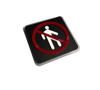 1 Pcs Acrylic Warning Sign Keep Quiet Warm Reminder Inside(6,10x10cm)