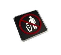 1 Pcs Acrylic Warning Sign Keep Quiet Warm Reminder Inside(7,15x15cm)