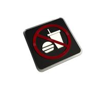 1 Pcs Acrylic Warning Sign Keep Quiet Warm Reminder Inside(8,15x15cm)