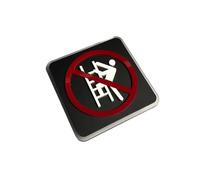 1 Pcs Acrylic Warning Sign Keep Quiet Warm Reminder Inside(9,15x15cm)