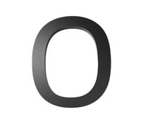 1 Pcs Address Big Modern Door Alphabet Floating House Number Letters Sign 0-9 Black Numbers 125mm 5 Inch Home Outdoor(0)