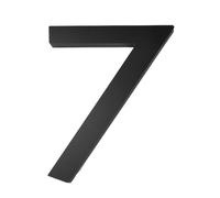 1 Pcs Address Big Modern Door Alphabet Floating House Number Letters Sign 0-9 Black Numbers 125mm 5 Inch Home Outdoor(7)