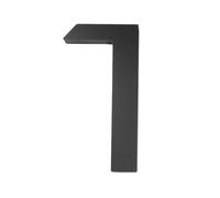 1 Pcs Address Big Modern Door Alphabet Floating House Number Letters Sign 0-9 Black Numbers 125mm 5 Inch Home Outdoor(1)