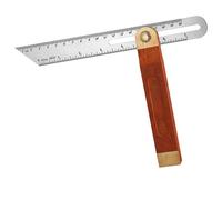 1 PCS Adjustable Carpentry Square Bevel Gauge Sliding T Bevel Ruler Stainless Steel Blade Ruler with Hardwood Handle for Craftsman Carpenter Architect Engineer Woodworking