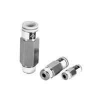1 Pcs AKH04B/06B/08B/10B/12B-M5/01S/02S/03S/04S Pneumatic Check Valve Quick Connector Tracheal One-Way Check Valve(AKH10B-04S)