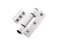 1 pcs Aluminum Alloy Door and Window Hinge Broken Bridge Heat Insulation Flat Open Hardware Folding Thickened Hinges(White-90mm)