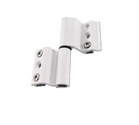 1 pcs Aluminum Alloy Door and Window Hinge Broken Bridge Heat Insulation Flat Open Hardware Folding Thickened Hinges(White-45mm Right)