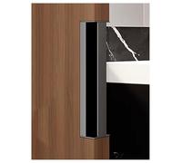 1 pcs Aluminum Concealed Pocket Handle - Modern Semi-Circular Sliding Door Pull, Crash-Proof Invisible Grooved Grip for Moving Doors(B,W4.5cm)