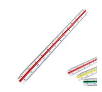 1 PCS Architectural Triangular Scale Ruler for Architects, Students, Draftsman and Engineers, Standard 30 CM,Architect Scale Ruler