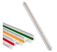 1 PCS Architectural Triangular Scale Ruler for Architects, Students, Draftsman and Engineers, Standard 30 CM,Architect Scale Ruler