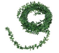 1 Pcs Artificial Flower Wreath, Artificial Ivy Garland Leaves, Artificial Wreath Vine, Garland Foliage Green Leaves Artificial Greenery Vine Plants for Home Garden Accessories Wedding Party Wall Decor