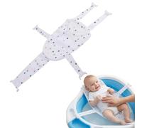 1 PCS Baby Bath Insert Bath Support Baby Bath Support 0-6 Months Adjustable Non-Slip Bathtub Cushion Net for Newborns, Toddlers(Blue、Pink) (White)