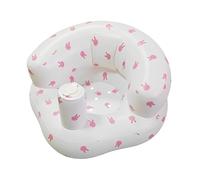 1 PCS Baby Inflatable Seat, Soft Blow Up Chair for Toddlers, Rabbit Print Comfortable Inflatable Baby Chair for Sitting Up, Foldable Infant Seat for Travel Home Use