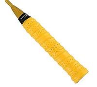 1 Pcs Badminton Racket Grip Winding Tape Anti-Slip Breathable Holes Absorbent Tape For Badminton Squash Tennis YellowDurability