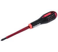1 pcs - Bahco Phillips Screwdriver, PH2 Tip, 100 mm Blade, VDE/1000V, 222 mm Ove
