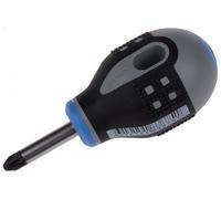 1 pcs - Bahco Pozidriv Screwdriver, PZ2 Tip, 25 mm Blade, 83 mm Overall
