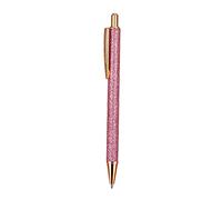 1 Pcs Ballpoint Pens, 1.0 mm Click Retractable Ballpoint Pens Metal Pens Glitter Retractable Pen, Black Ink Medium Point Gift Pens for Men, Women, Students Pink