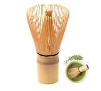 1 PCS Bamboo Whisk, Traditional Matcha Whisk for Matcha Tea Preparation - 100 Forks, Handcrafted Natural Bamboo Tool for Frothy Matcha Tea Ceremony