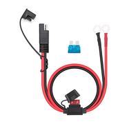 1 Pcs Battery Connector 2 Pins Quick Disconnect SAE Cable SAE To O Ring Terminal Harness Power Supply For 12-24V Cars Motorbike Tractors