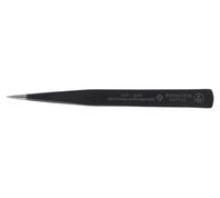 1 pcs - Bernstein 130 mm, Stainless Steel, Rounded, Tapering, Pointed, ESD Tweez