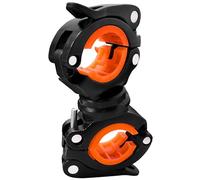 1 Pcs Bicycle Flashlight Mount Exposure Light Mount With 360° Rotation Bike Light Mount Quick Release Durable Plastic Bike Light Bracket For Mountain Road Bikes