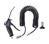 1 Pcs Black Duster Blow Pneumatic Wind Blowing Kit Set with EU Connector + PU Hose Pu Hose