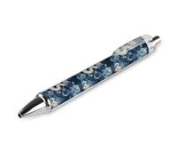 1 Pcs Black Pens Ballpoint-Cool Dragon Blue Print 0.5 Mm Pens for Journaling,Fine Ink Ball Point Pen for Writing Office And School Supplies AS PIC 1
