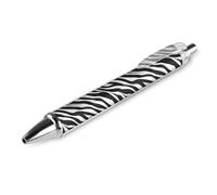 1 Pcs Black Pens Ballpoint - Stylish Zebra Print 0.5 Mm Pens for Journaling, Ink Fine Ball Point Pen for Office Writing And School Supplies