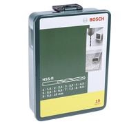 1 pcs - Bosch 19-Piece Twist Drill Bit Set for Metal, 10mm Max, 1mm Min, HSS-R B