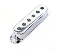 1 Pcs Brass Electric Guitar Single Pickup Covers 48mm/50mm/52mm For ST/SQ Guitar Accessories Parts Guitar Parts(Silver,48mm)
