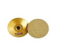 1 PCS Brazed Flat Grinding Head 45# 60# 100# Stone Marble Quartz Ceramic Tile Edge Trimming Polishing Grinding DiscM10 M14 Angle Grinder(1PCS Grit 100,M10)