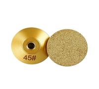 1 PCS Brazed Flat Grinding Head 45# 60# 100# Stone Marble Quartz Ceramic Tile Edge Trimming Polishing Grinding DiscM10 M14 Angle Grinder(1PCS Grit 45,M10)
