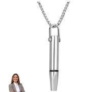 1 Pcs Breathing Necklace with Resistance,Breathing Necklace,Portable Deep Anxiety Necklace with Resistance Filter Calm Breathlace Stop Stress Necklaces Anxiety Stress Relaxation for Meditation,Yoga