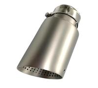 1 Pcs Car Exhaust Tip System Pipe Universal Exhaust Tip Nozzle 60MM 63mm Muffler Tip For VW GTI MK7 For Golf 7(ID 60mm-OD 101mm)