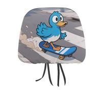 1 PCS Car Headrest Covers 11" X 10.6" Stretchy Polyester Headrest Protector