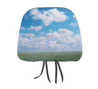 1 PCS Car Headrest Covers 11" X 10.6" Stretchy Polyester Headrest Protector