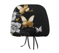 1 PCS Car Headrest Covers 11" X 10.6" Stretchy Polyester Headrest Protector
