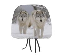 1 PCS Car Headrest Covers 11" X 10.6" Stretchy Polyester Headrest Protector
