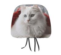 1 PCS Car Headrest Covers 11" X 10.6" Stretchy Polyester Headrest Protector
