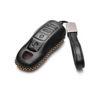 1 Pcs Car Key Shells for Porsche 718, 911, Panamera, Cayenne 4 Button, Remote Keyring Bag Keychain Holder Key Fob Cover Case Key Case Key Holder Wallet Accessories,A